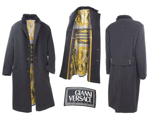 versace jackets on sale|versace overcoat.